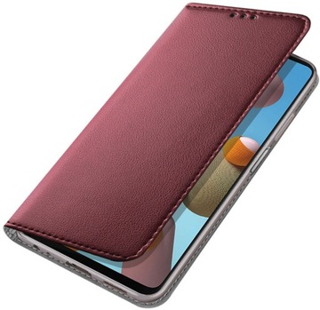Чехол-книжка для телефона Realme C35, бордовый, боковой чехол