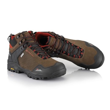 ALPINE PRO Buty trekkingowe skórzane za kostkę Angoon brązowy r.38