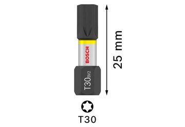 Ударная бита T30 25мм 1 шт. Бош TIC-TAC 2607002807/1