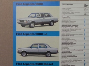 Проспект - FIAT - АССОРТИМЕНТ МОДЕЛЕЙ И ПРАЙС-ЛИСТ - 1982 г.