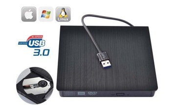 Внешнее устройство записи DVD-дисков. ВНЕШНИЙ ПОРТАТИВНЫЙ ПРИВОД DVD-RW CD-R С USB 3.0.