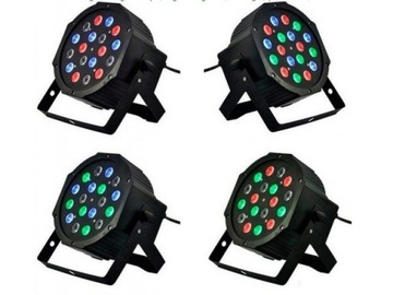 REFLEKTOR KOLOROFON LED DISCO STROBOSKOP 18 X 3W