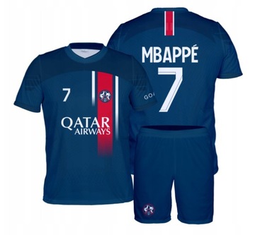 Strój Piłkarski MBAPPE PSG Paris Komplet Koszulka + spodenki r. 128 cm