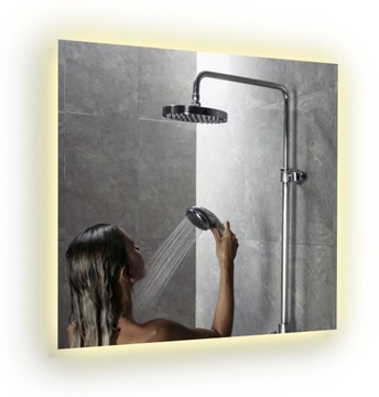 LUSTRO PODŚWIETLANE LED 100 x 100 cm BORNEO
