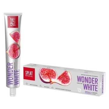 Enzymatyczna wybielająca pasta do zębów bez fluoru Wonder White Splat 75 ml