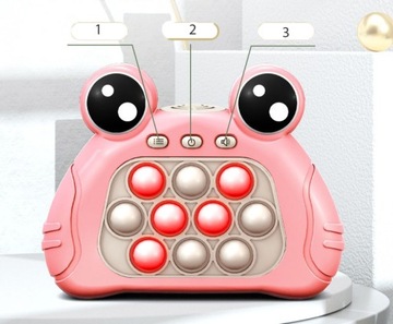 POP IT GRA ANTYSTRESOWA ZRĘCZNOŚCIOWA ELEKTRYCZNA niebieski