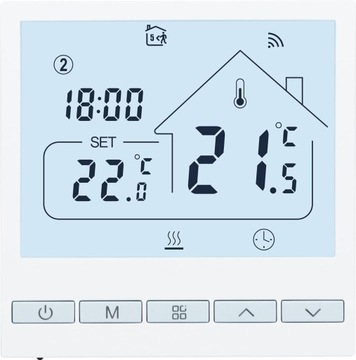 Inteligentny termostat Beok Tuya ścienny Wi-FiAlexa, Google TOL47WIFI-WPB
