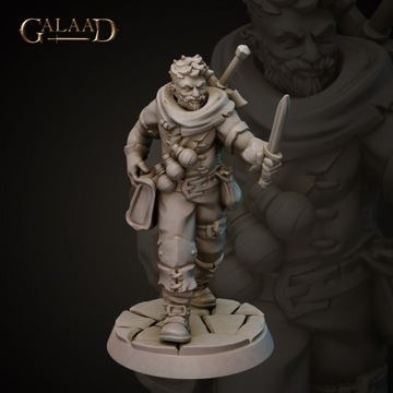 Male Bandit Robber - Bandyta Rabuś RPG DND