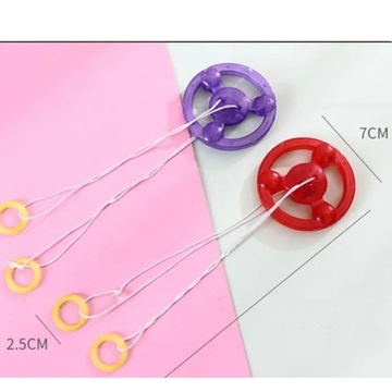 Светодиодная игрушка-колесо с веревкой, игра-попит, антистресс, аркада, светящаяся