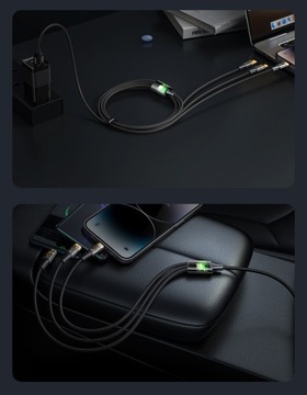 Кабель USB-C-Lightning-Micro MCDODO 1,2 м