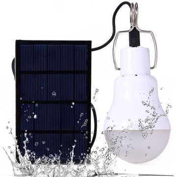 Przenośna żarówka LED Solar USB akumulator Panel