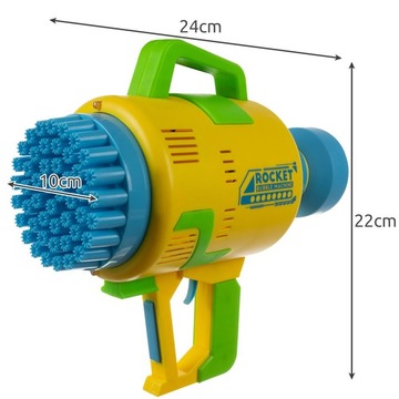 МЫЛЬНЫЙ ПУЗЫРЬ Базука-МАШИНА 48 светодиодных USB-пузырей