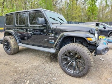 Jeep Wrangler IV 2022 Jeep Wrangler Unlimited Sahara 4xe 2022 2.0 Hybryda 375KM, zdjęcie 4
