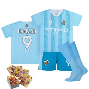 Komplet / strój piłkarski + gratis HAALAND MANCHESTER CITY 9 rozm. 128