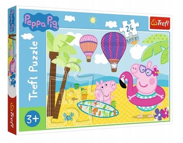 Trefl Puzzle Maxi Świnka Peppa na wakacjach 14293