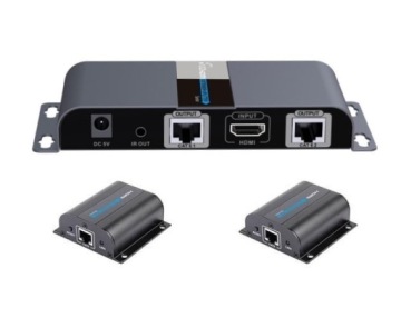 Extender / Splitter Techly HDMI 1x2 1080p 60Hz po skrętce Cat.6 do 40m