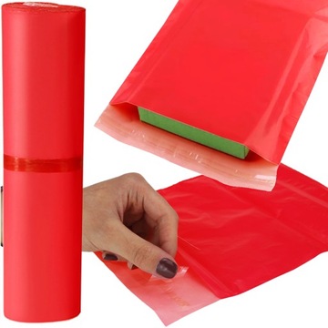 FOLIOPAKI KURIERSKIE FOLIOPAK 310x420 50szt KOPERTY FOLIOWE A3 CZERWONE