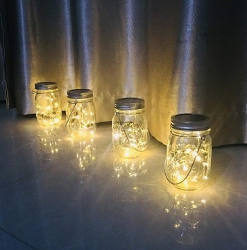 БАНКА СОЛНЕЧНОЙ САДОВОЙ ЛАМПЫ - 20 МИКРОЛЕЙ - БОЛЬШАЯ