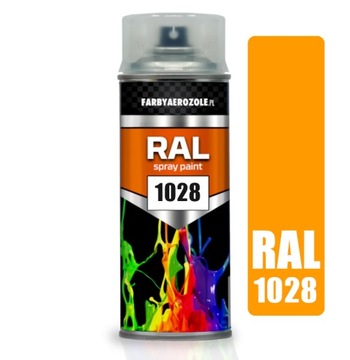 LAKIER SPRAY AKRYLOWY RAL 1028 ŻÓŁTY MELON PÓŁMAT