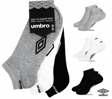 UMBRO Skarpetki SKARPETY STOPKI SNEAKERS 3 PAK GAT
