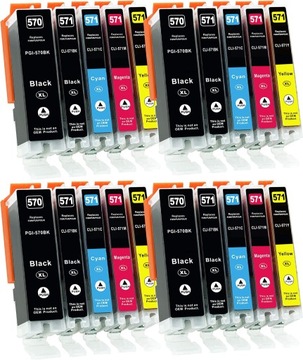 20x TUSZ DO CANON PIXMA MG5750 MG6850 MG7750 XL
