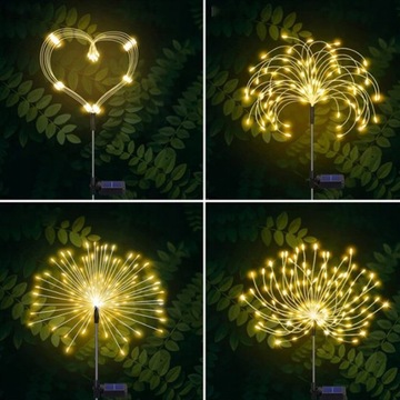 2x СОЛНЕЧНАЯ ЛАМПА ДЛЯ САДОВОГО УКРАШЕНИЯ ОДУВШИНКИ 150 LED