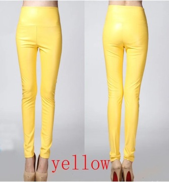 Autumn Winter Women Thin Velvet PU Leather Pant Fe