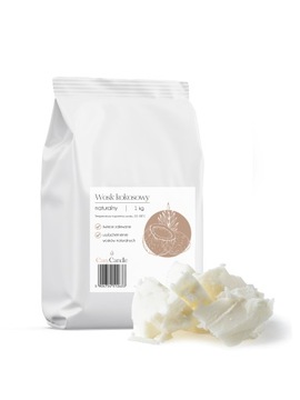 Wosk kokosowy naturalny do świec coconut wax 1kg