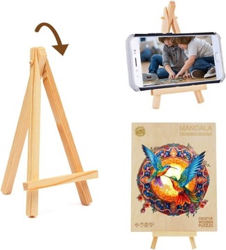 ДЕРЕВЯННЫЙ ПАЗЛ ДЛЯ ВЗРОСЛЫХ БОЛЬШОЙ 300 ДЕТАЛЕЙ МАНДАЛА ДЕРЕВЯННАЯ КОРОБКА