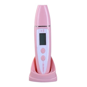 LCD Digital Skin Analyzer Skin Moisture Water Pink