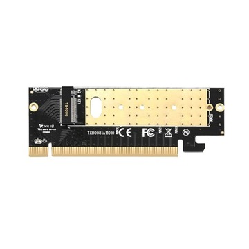 Адаптер PCIe x16 Твердотельный накопитель M.2 NVMe + радиатор