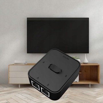 Гигабитный сетевой коммутатор RJ45, 2 порта, 2 в 1, выход