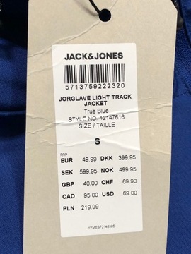 JACK&JONES Kurtka Wiatrówka Męska Logowana r. S