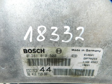 ŘÍZENÍ MOTORU PEUGEOT 206 2.0 HDI 9641606980