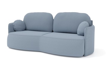 Kanapa rozkładana sofa LOREN 200 cm 3DL Louis 673 niebieska
