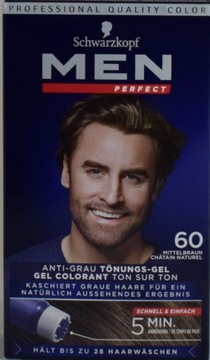 Schwarzkopf odsiwiacz Men Perfect 60 średni brąz