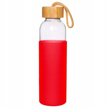 BUTELKA SZKLANA SILIKON BIDON WODĘ SMOOTHIE 500 ml