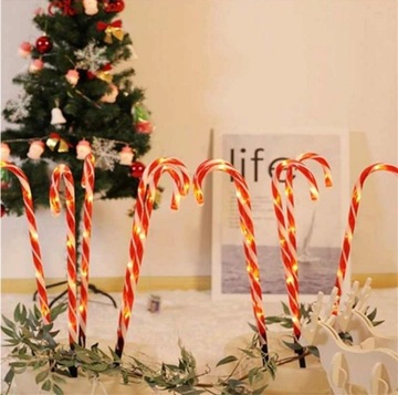 CAN SANTA CAN LED ЛАМПЫ конфеты GIRLAND