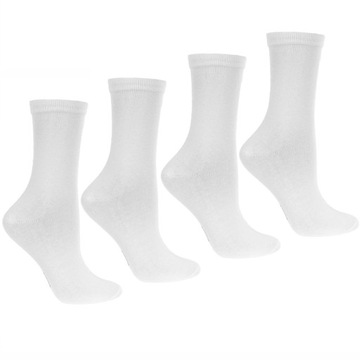4x Ponožky Dámske Dlhé Bavlnené Ponožky Biele Teplé MORAJ 38-41