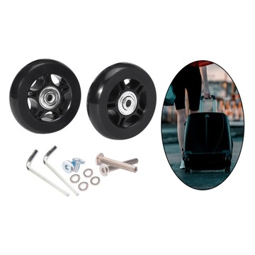 КОЛЕСА ДЛЯ ЗАМЕНЫ БАГАЖА ЧЕМОДАНА КОЛЕСА ЗВУКОВЫЕ РЕЗИНОВЫЕ КОЛЕСА