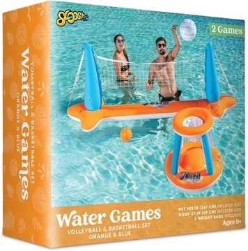 Надувной набор из поплавков для бассейна, волейбольной и баскетбольной сетки.