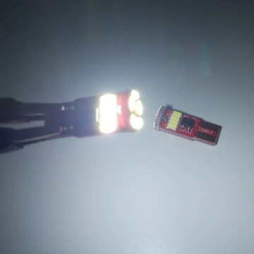 LED W5W CANBUS T10 ПАРКОВОЧНАЯ ЛАМПОЧКА ВНУТРЕННЯЯ 360° БЕЛАЯ