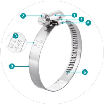 червячная лента /стандартная/ 16-27мм