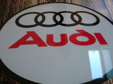 Логотип Audi на стене, подарок мужу, парню, дому, гаражу