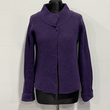 Peruggi ITALY Sweter Wełna Fiolet 36