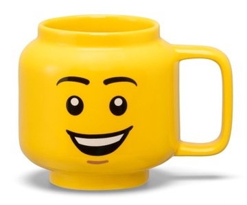 Керамическая кружка БОЛЬШАЯ LEGO boy smile 530мл