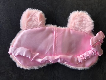 OPASKA NA OCZY MASKA DO SPANIA SNU RELAKSU ŚWINKA na gumce Oldman pluszowa