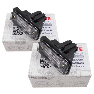 2x LAMPKA TABLICY REJESTRACYJNEJ MERCEDES C S203 E W211 S211 CLK W209