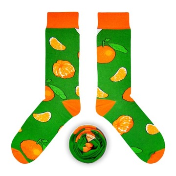 CUPOFSOX ZIELONE SKARPETY W MANDARYNKI 41-44