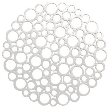 КОВРИК-РЕШЕТКА, КРУГЛАЯ ПОД МОЙКА, БЕЛЫЙ, 30 СМ